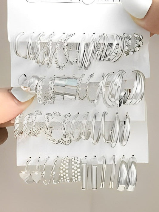 Ladies earrings six-piece set